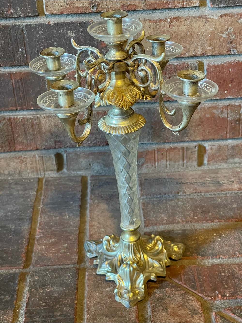 vintage 5-arm candelabra